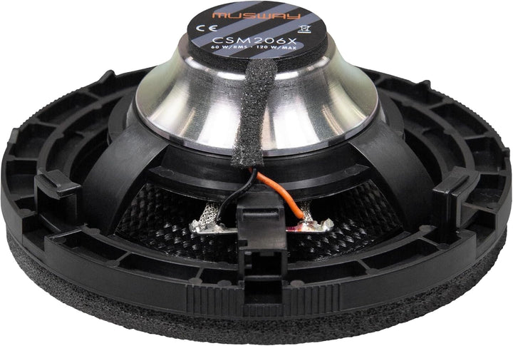 Musway CSM206X - 10cm 2-Wege Koaxial -Lautsprecher kompatibel mit Mercedes Benz C-Klasse (W206) | 1
