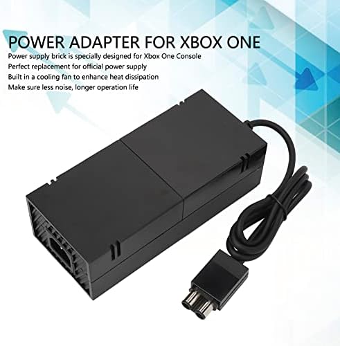 Alomejor AC-Netzteil-Brick-Adapter, Geräuscharmes Kabel, LED-Anzeige, Netzteil für One-Konsole, 100–