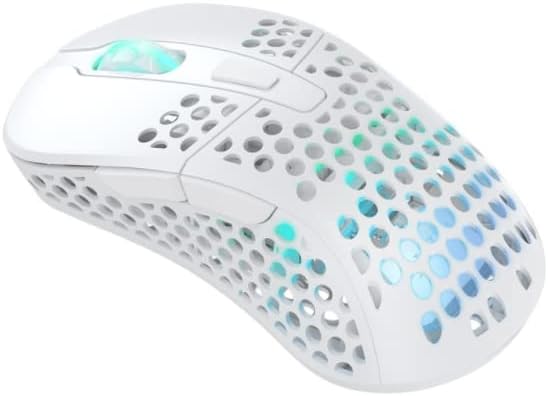 Xtrfy M4 Kabellose ultraleichte Gaming-Maus, RGB, verstellbare Form, 2,4 GHz, verzögerungsfrei, kabe