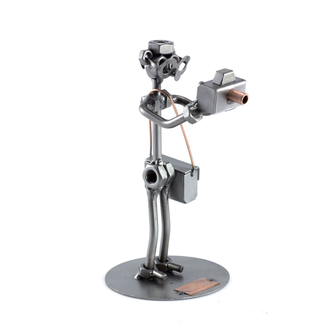Steelman24 I Schraubenmännchen Fotograf 2 I Made in Germany I Handarbeit I Geschenkidee I Stahlfigur