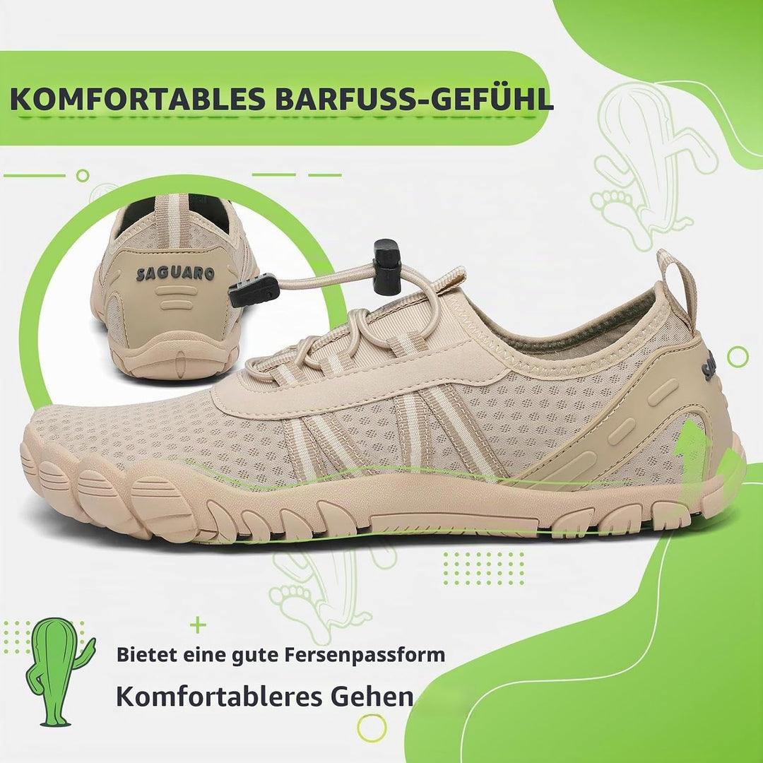 SAGUARO Unisex Barfuss Badeschuhe rutschfeste Barfussschuhe Schnelltrocknende Wasserschuhe mit Drain