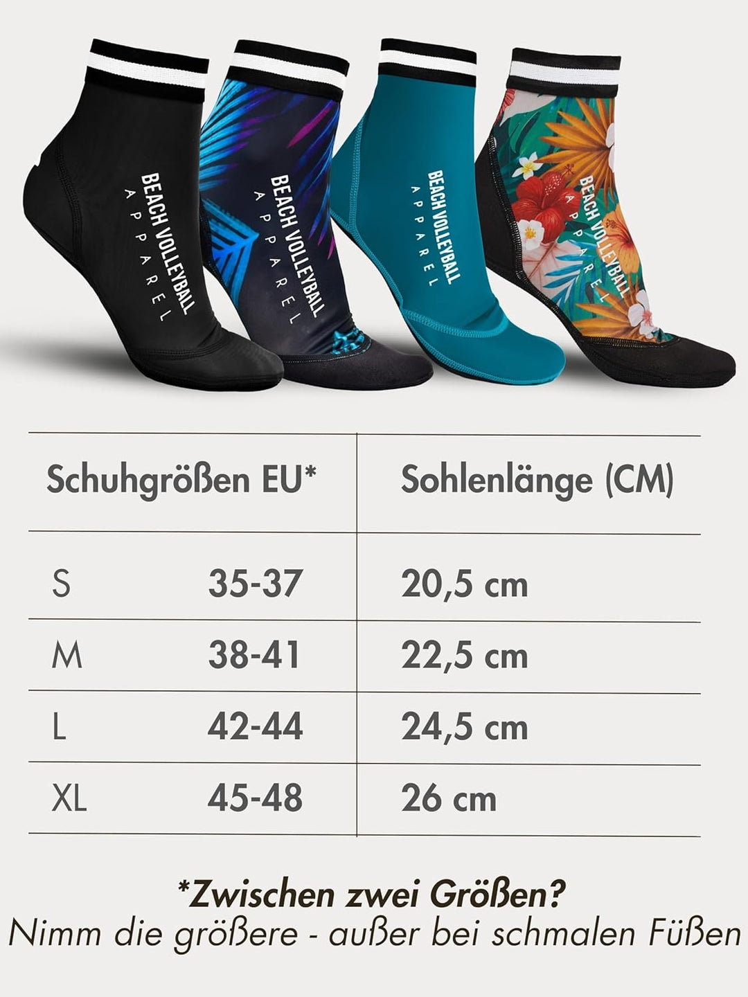 Momevo Beachmates Beachvolleyball Socken - schützende Beachsocken aus Neopren und Elasthan - idealer