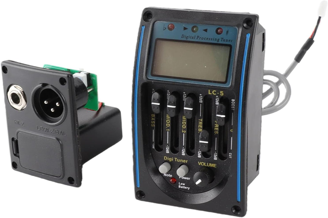 Tonabnehmer Akustikgitarre,Tonabnehmer Gitarre,Akustik Gitarre Tonabnehmer 5-Band Eq Equalizer Gitar