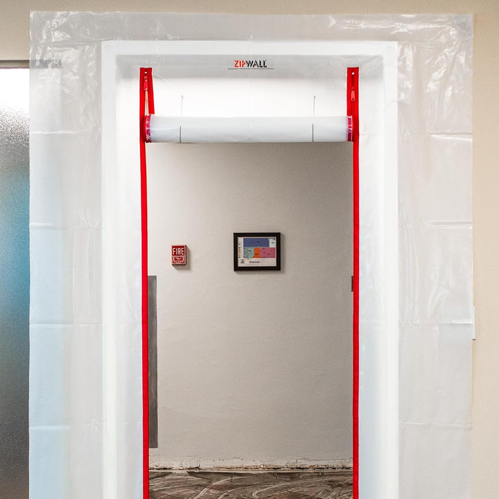 Zipwall ZDC ZipDoor Türen-Set für Staubkontrolle, ZDC Kit für Geschäftstüren, Kit für Geschäftstüren