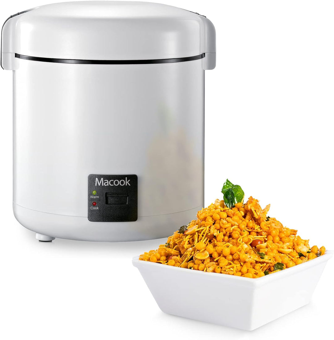 Macook Mini Reiskocher Rice Cooker für 1-2 Personen (1.5 Tassen, 0,3 Liter),Reiskocher Klein Einfach