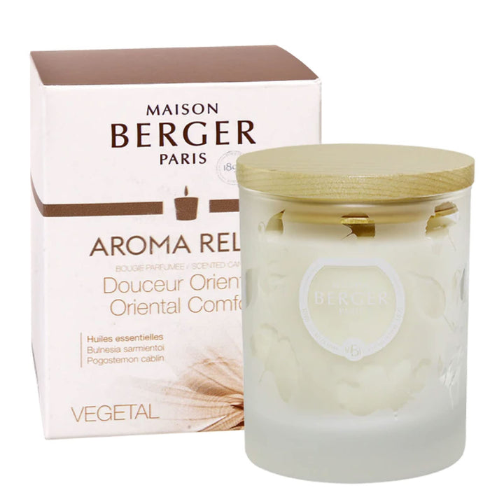 Lampe Berger Aroma Duftkerze, Glas, weiss, 7,45 x 9,7 x 7,45