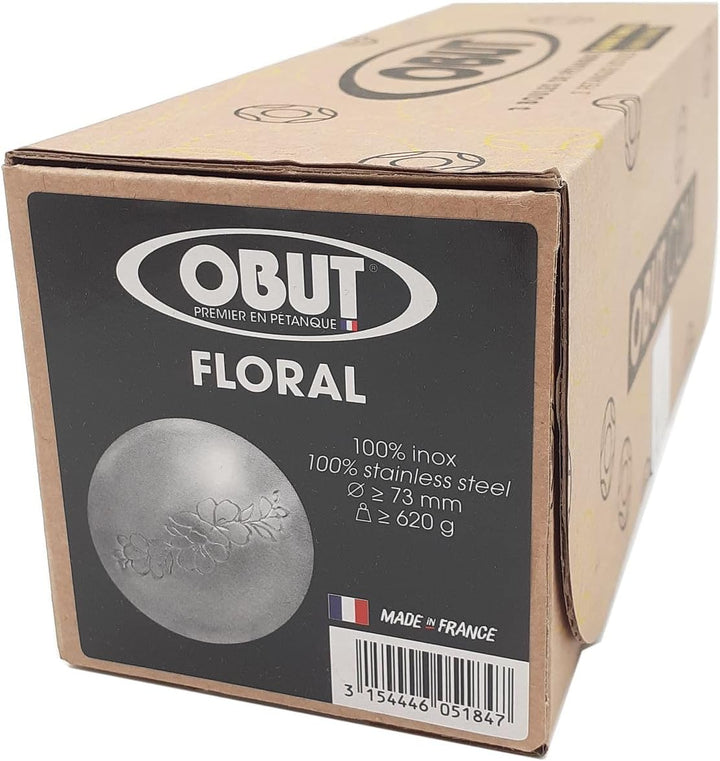 FLORAL Obut Loisir INOX - Klassische Petanque Boule Kugel aus Frankreich