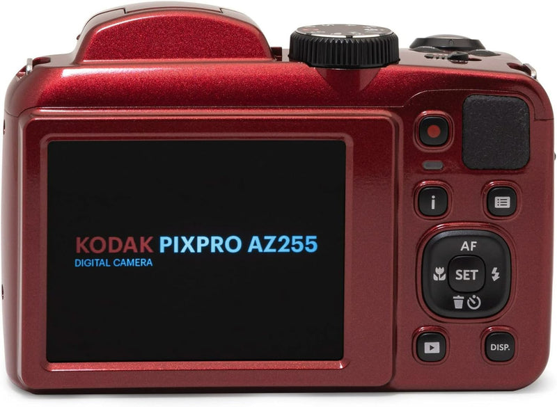 KODAK PIXPRO Astro Zoom AZ255-RD 16MP Digitalkamera mit 25-fachem optischen Zoom, 24 mm Weitwinkel,