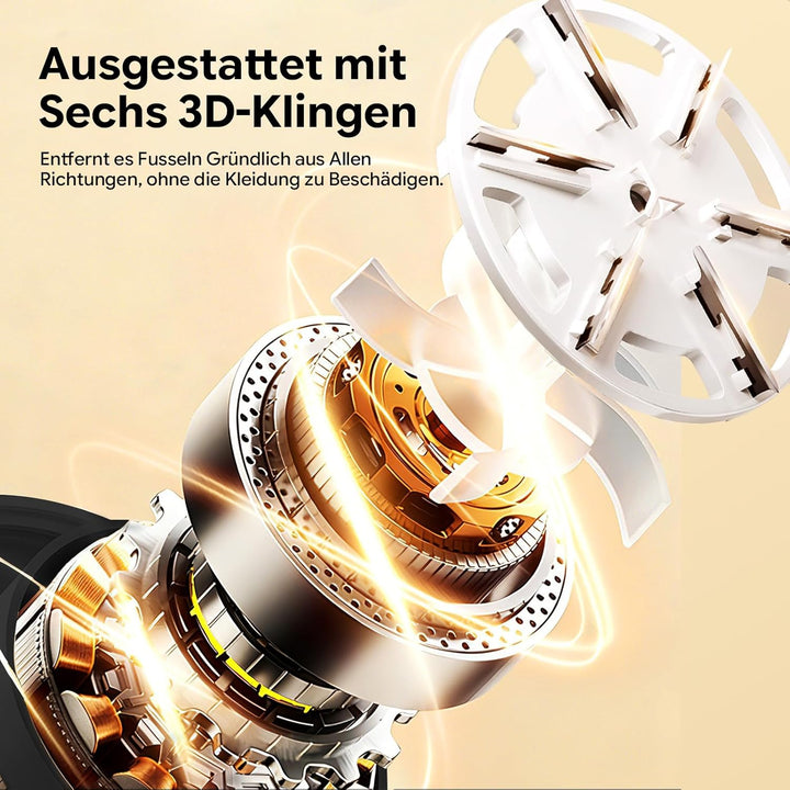 Dieser Fusselentferner für Kleidung und Sofas verfügt über eine integrierte Beleuchtung, ein LCD-Dis