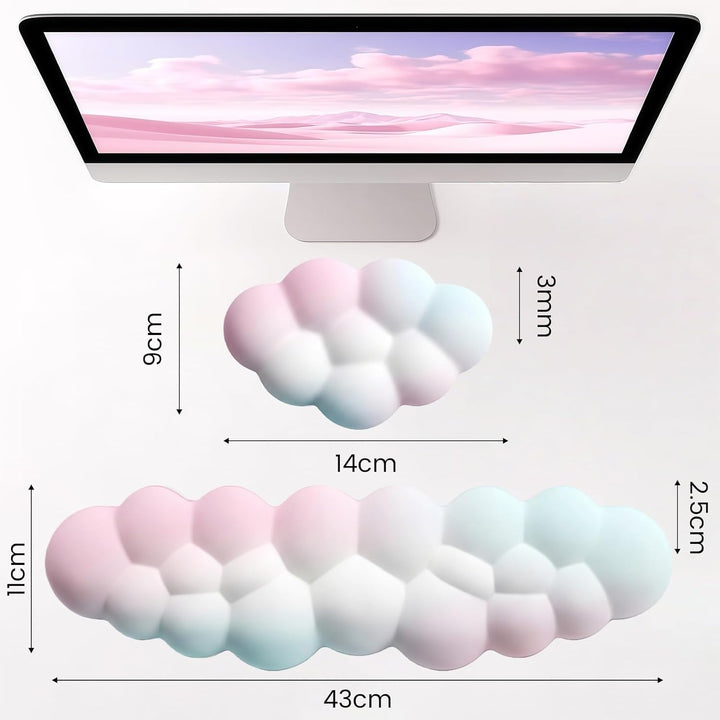Angel-Flügel Handgelenkstütze,Handballenauflage Tastatur, Memory Foam Wrist Rest,Erinnerungsschaumst
