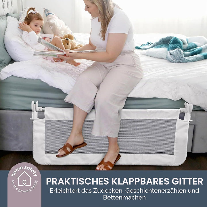 Dreambaby F719 Phoenix Bettgitter Rausfallschutz, mit Umklappfunktion & transportables Bettgitter –