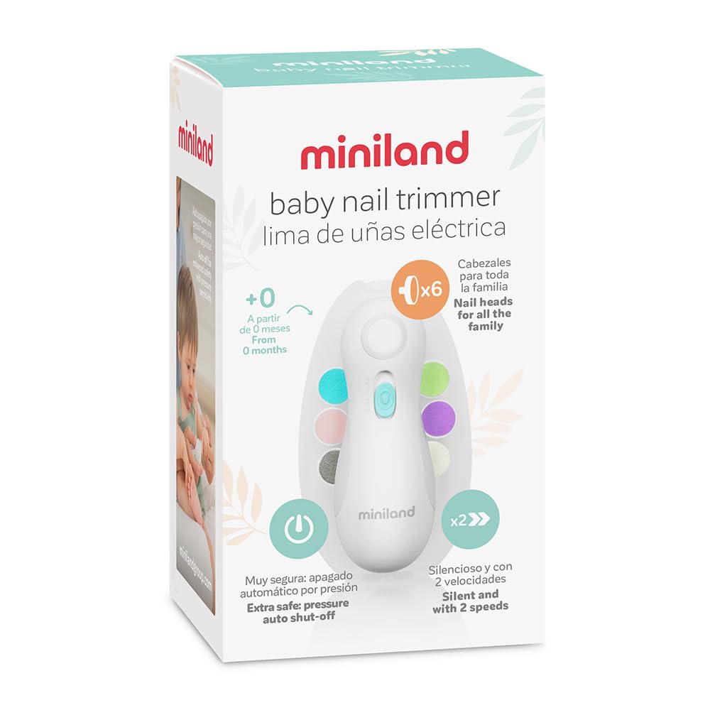 Miniland Baby-Nagelfeile. Elektrische Nagelfeile für Babys.