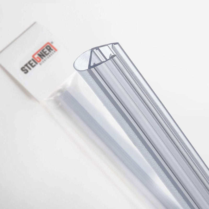 STEIGNER Duschdichtung, 200cm, Glasstärke 6/7/ 8 mm, Gerade PVC Ersatzdichtung für Dusche, UK07 UK07