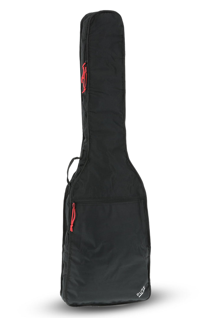 PURE GEWA Gitarren Gig-Bag Serie 110 für E-Bass, Softgriff gepolstert, grosse Notentasche, Rucksackg