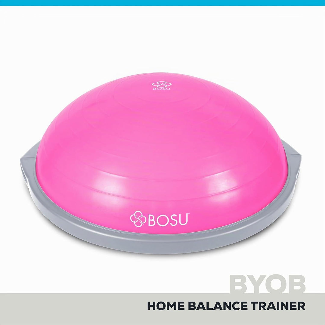Bosu, Home Gym Equipment, The Original Balance Trainer, 66 cm Durchmesser Pink/Grau, Pink/Grau