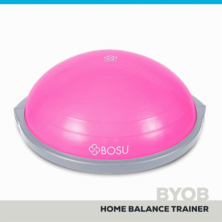 Bosu, Home Gym Equipment, The Original Balance Trainer, 66 cm Durchmesser Pink/Grau, Pink/Grau