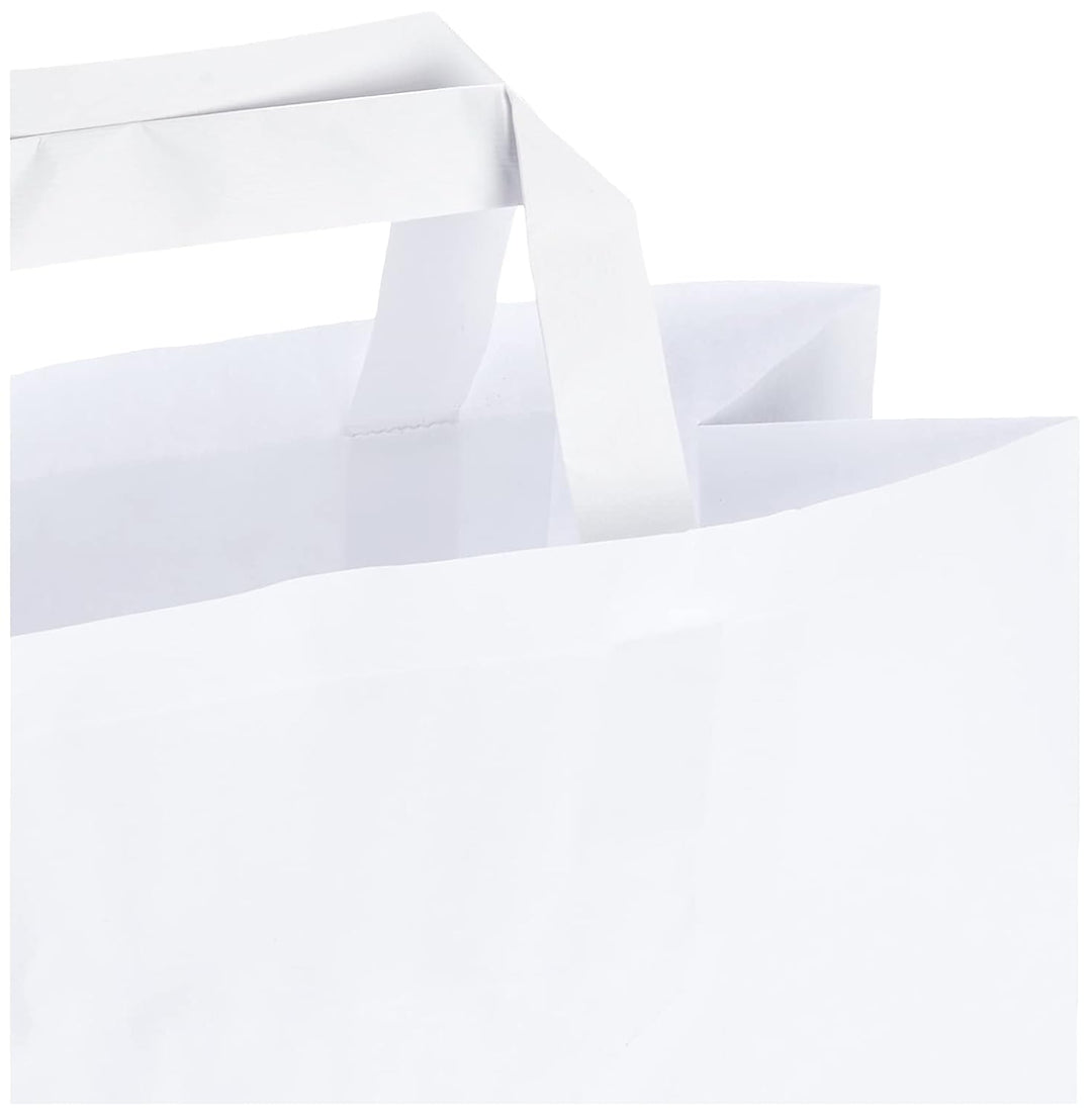 Propac z-show26 Umschlag Shopper aus Papier Flacher Griff, Weiss, 26 x 34 cm, Stück 100