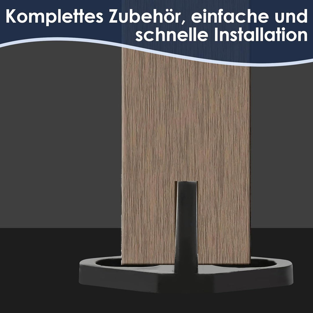 Yakimz 366cm (11.9FT) Schiebetürbeschlag Set, Schiebetürsystem, Laufschiene Hängeschiene aus Kohlens