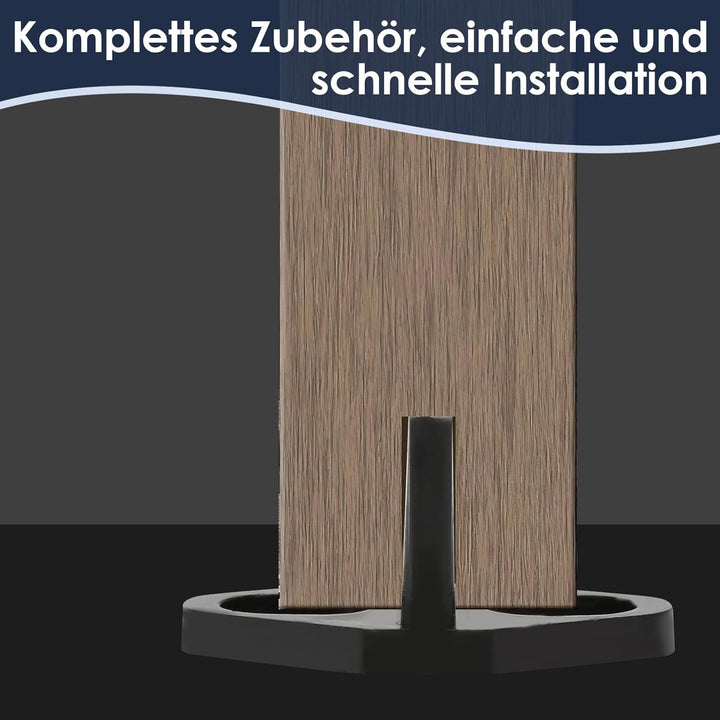 Yakimz 366cm (11.9FT) Schiebetürbeschlag Set, Schiebetürsystem, Laufschiene Hängeschiene aus Kohlens