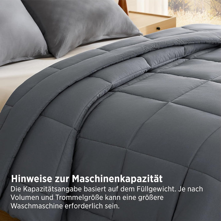 BEDSURE Bettdecke 135x200 Ganzjahresdecke 4 Jahreszeiten, Steppdecke für Allergiker 300GSM Duvet 135