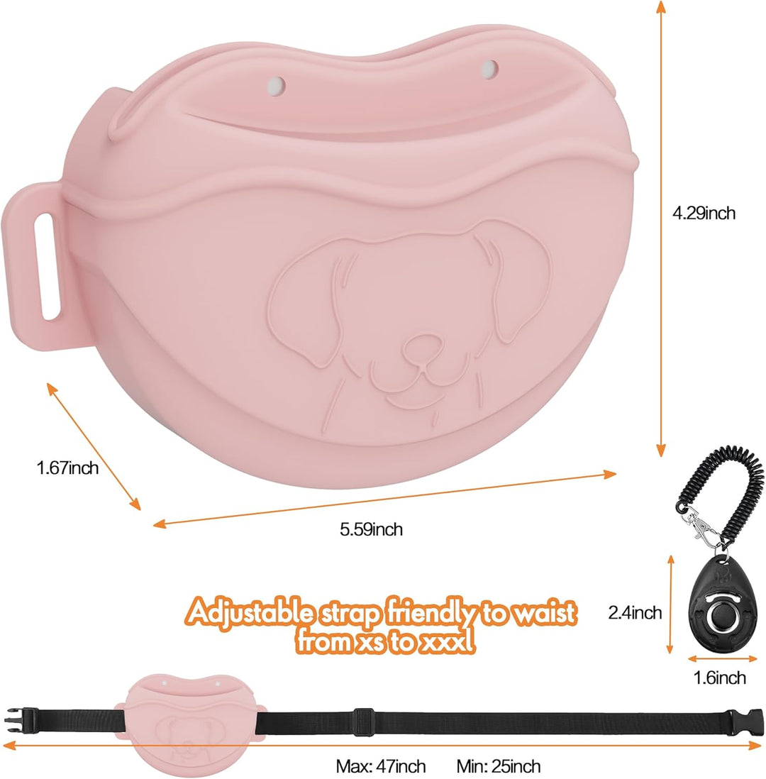 AWINNER Leckerli-Tasche für Hunde, Premium-Silikon, verbesserte 4 starke Magnete, verbesserter Magne