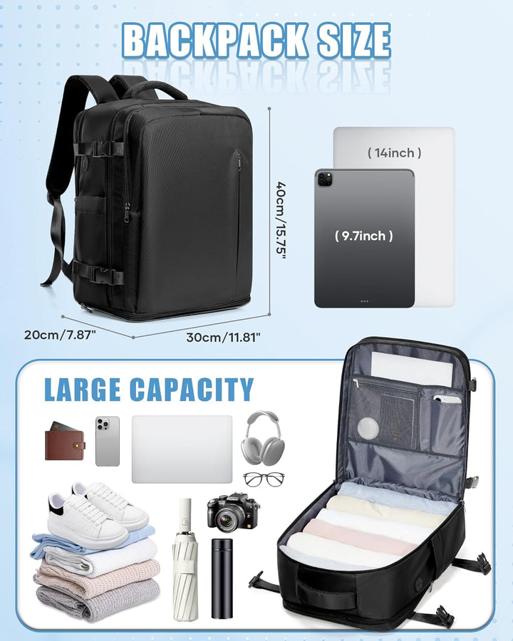 SZLX Rucksack 40x30x20 Wizz air Handgepäck Rucksack für Ryanair Vakuum Reiserucksack Flugzeug Easyje
