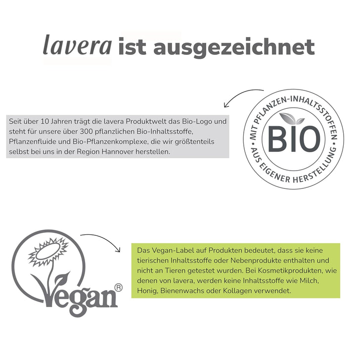 lavera basis sensitiv milde Pflegeseife – Flüssigseife mit Bio-Aloe Vera & Bio-Kamille - verträglich