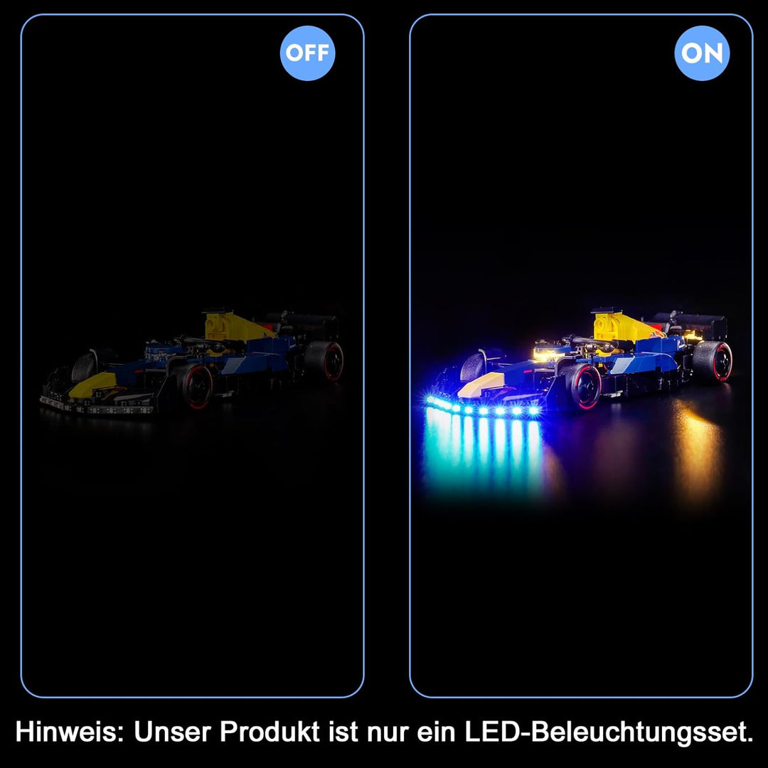 Licht Set Kompatibel mit Lego 77243 Oracle Red Bull Racing RB20 F1 Rennauto, Nur Lichter Set, Licht