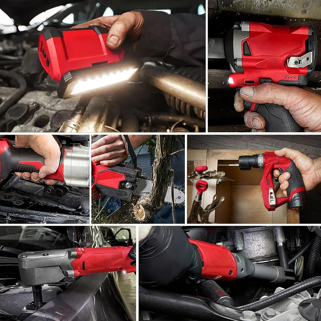 Ersatzladegerät für Milwaukee Ladegerät 12V Kompatibel mit Milwaukee Akku 12V 48-11-2401 48-11-2402