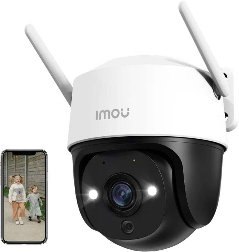 Imou 2.5K/4MP Überwachungskamera Aussen mit AI Personen-/Fahrzeugerkennung, 360° PTZ WLAN IP Kamera