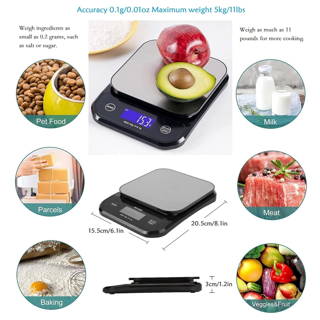 Rhorawill Kaffeewaage, Digitale Küchenwaage USB Aufladen, 5kg/0.1g Hochpräzise Digital Kaffee Skala
