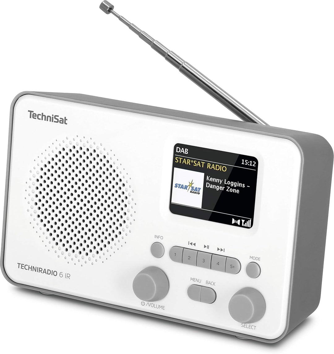 TechniSat TECHNIRADIO 6 IR – portables Internetradio (DAB+, UKW, WLAN, Bluetooth, Farbdisplay, Wecke