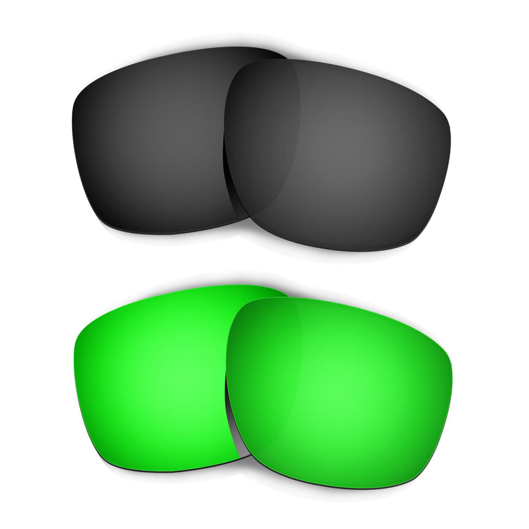 HKUCO Plus Replacement Lenses For Oakley Sliver - 2 pair Combo Pack