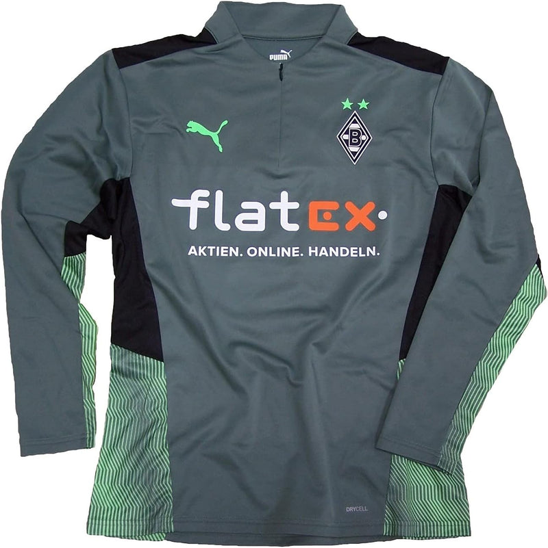 Puma BMG Borussia Mönchengladbach Trainingsanzug 2021-2022 Fanartikel mit Sponsor, Grösse:M