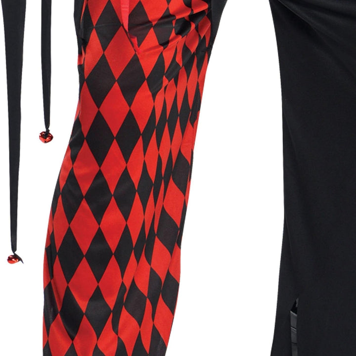 Amscan International Herren Halloween Krazed Schwarz-Clown Jester Red & Fancy Dress Party Kostüm Her