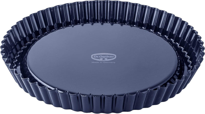 Dr. Oetker Brotbackform 35 cm Back-Liebe Emaille – 35er Kasten Kastenform in Dunkelblau & Obstkuchen