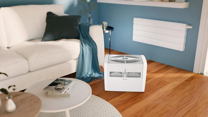 Venta LW45 Comfort Plus, Luftbefeuchter für Räume bis 60 qm, brillant weiss, mit digitaler Steuerung