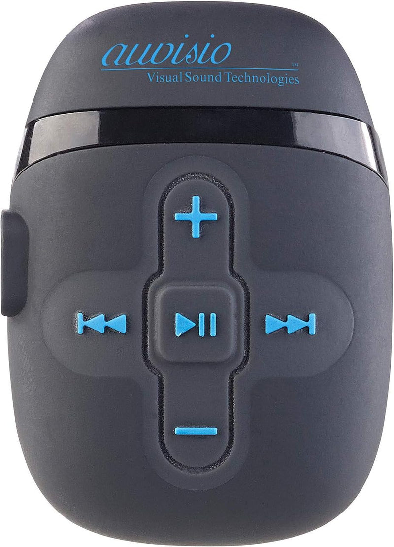 auvisio Kabelloser MP3 Player: Wasserdichter Sport-MP3-Player DMP-450.x8 mit 8 GB Speicher, IPX8 (MP