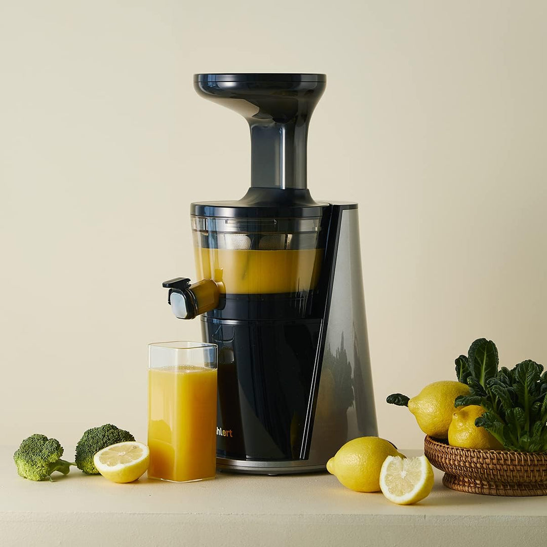 DAHLERT X HUROM | Slow Juicer | Entsafter Gemüse und Obst | DT-SJ-21 | Leiser Motor | Hohe Saftausbe