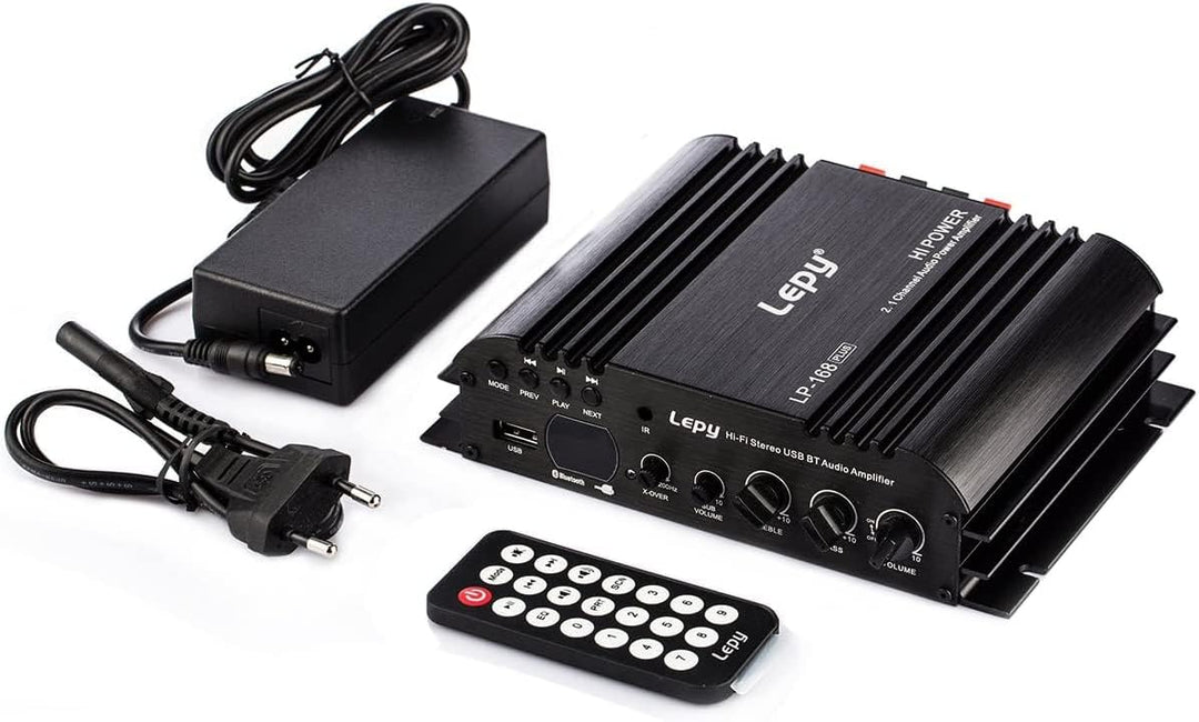Lepy LP-168 Plus Bluetooth 2.1 Kanal IR 2 x 45W 1 x 68W HiFi Digital Stereo Bass Audio USB MP3 MP4 D