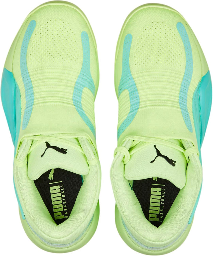 Puma Herren Rise NitroBasketballschuh 42.5 EU Fast Yellow Elektrische Pfefferminze, 42.5 EU Fast Yel