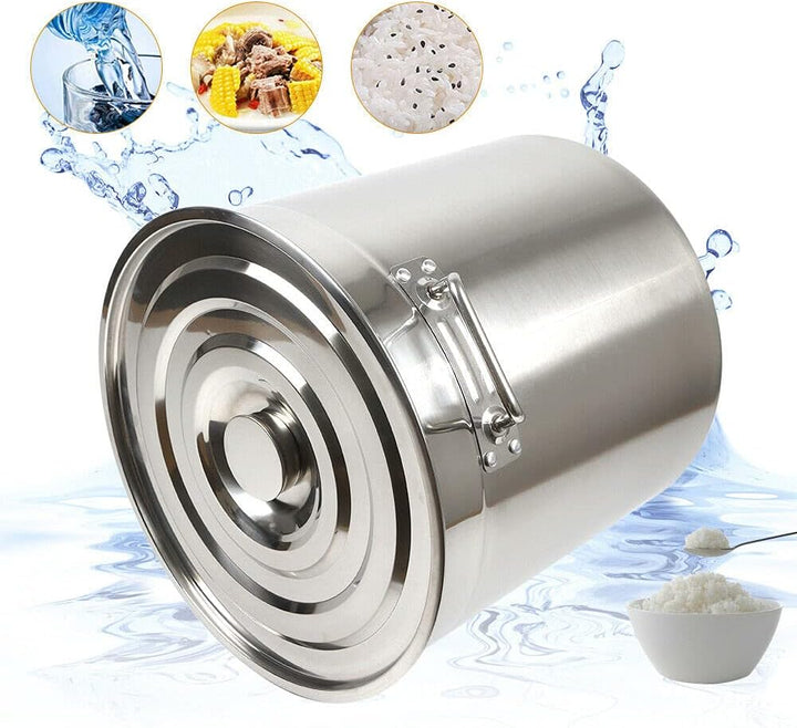 Kochtopf Suppentopf mit Deckel 35/50/70 Liter Gulaschkessel Campingkochtopf Edelstahl Topf Kochtopf,