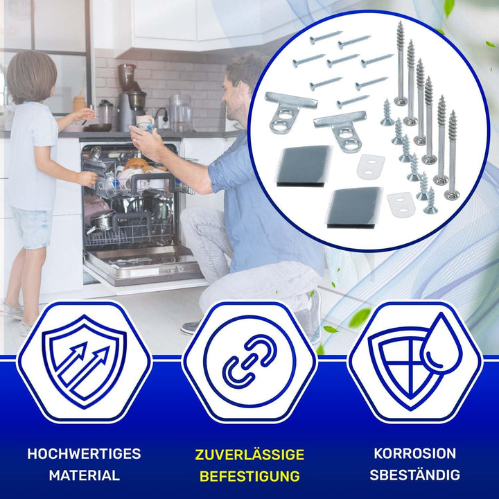 Satz zur Befestigung der Möbelfront für die Tür des Geschirrspüler mit dem Originalcode 00612645 006