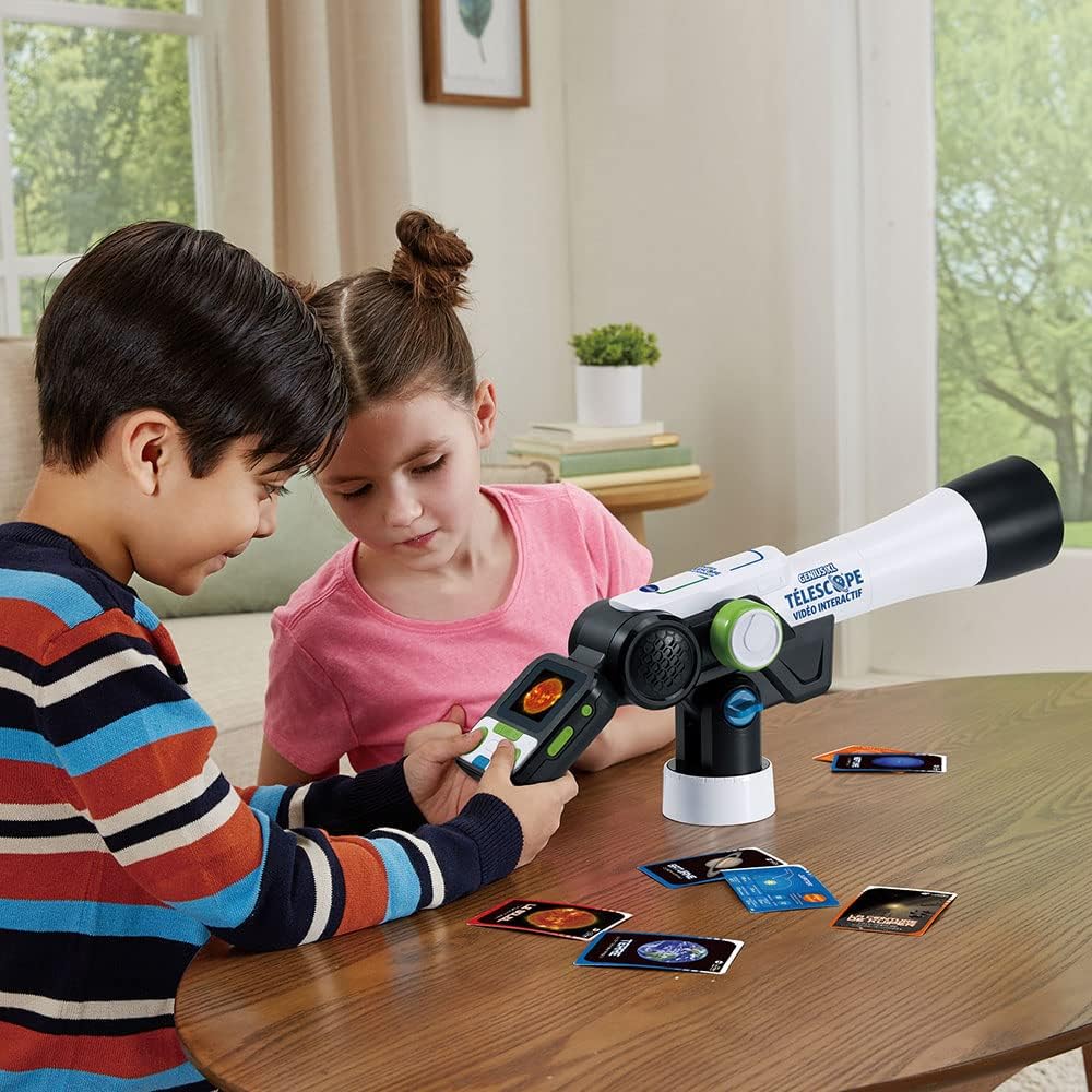 VTech - Genius XL Interaktives Video-Teleskop für Kinder mit digitalem Farbdisplay, Fotos und Videos