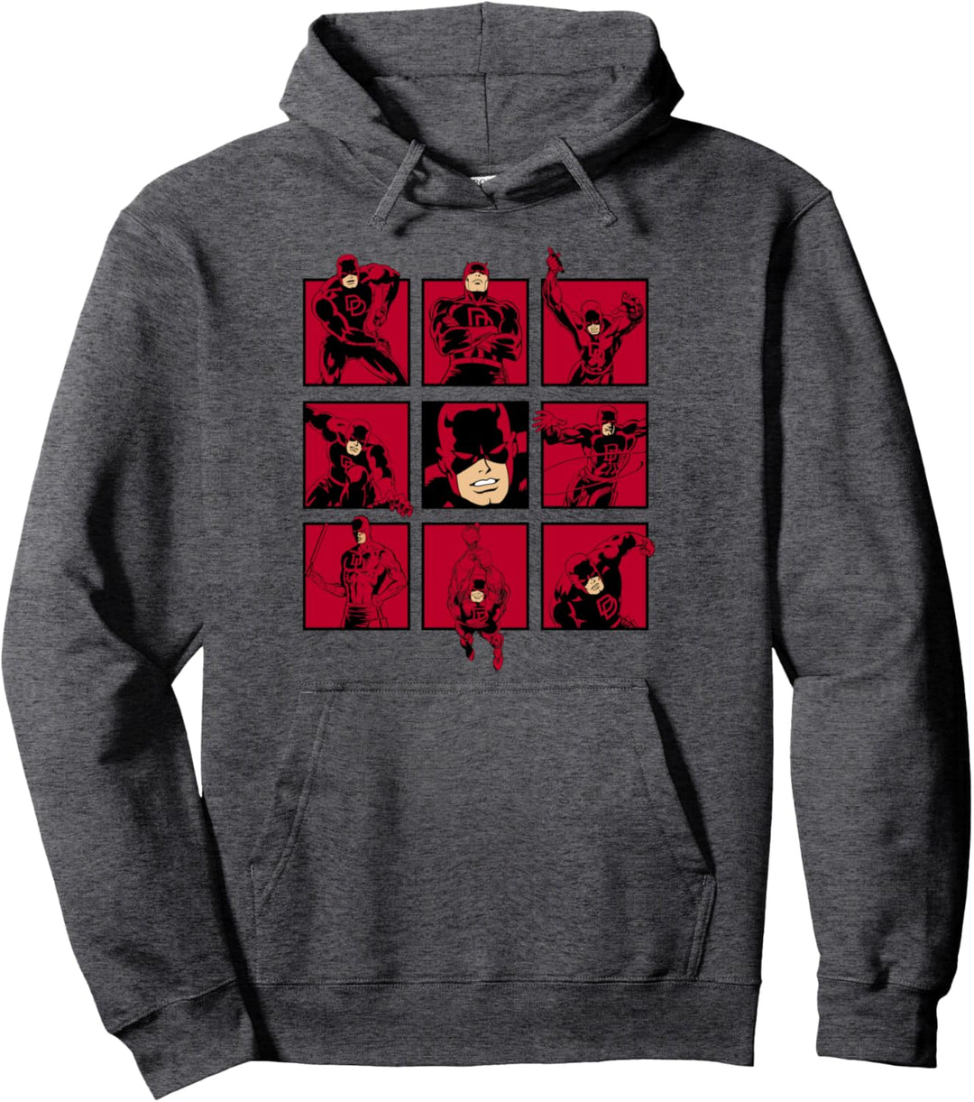 Marvel Daredevil Comic Portrait Panels Pullover Hoodie