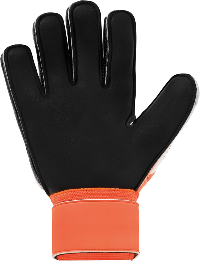 uhlsport Unisex – Erwachsene Resist Torwarthandschuhe 7.5 fluo orange/weiss/schwarz, 7.5 fluo orange
