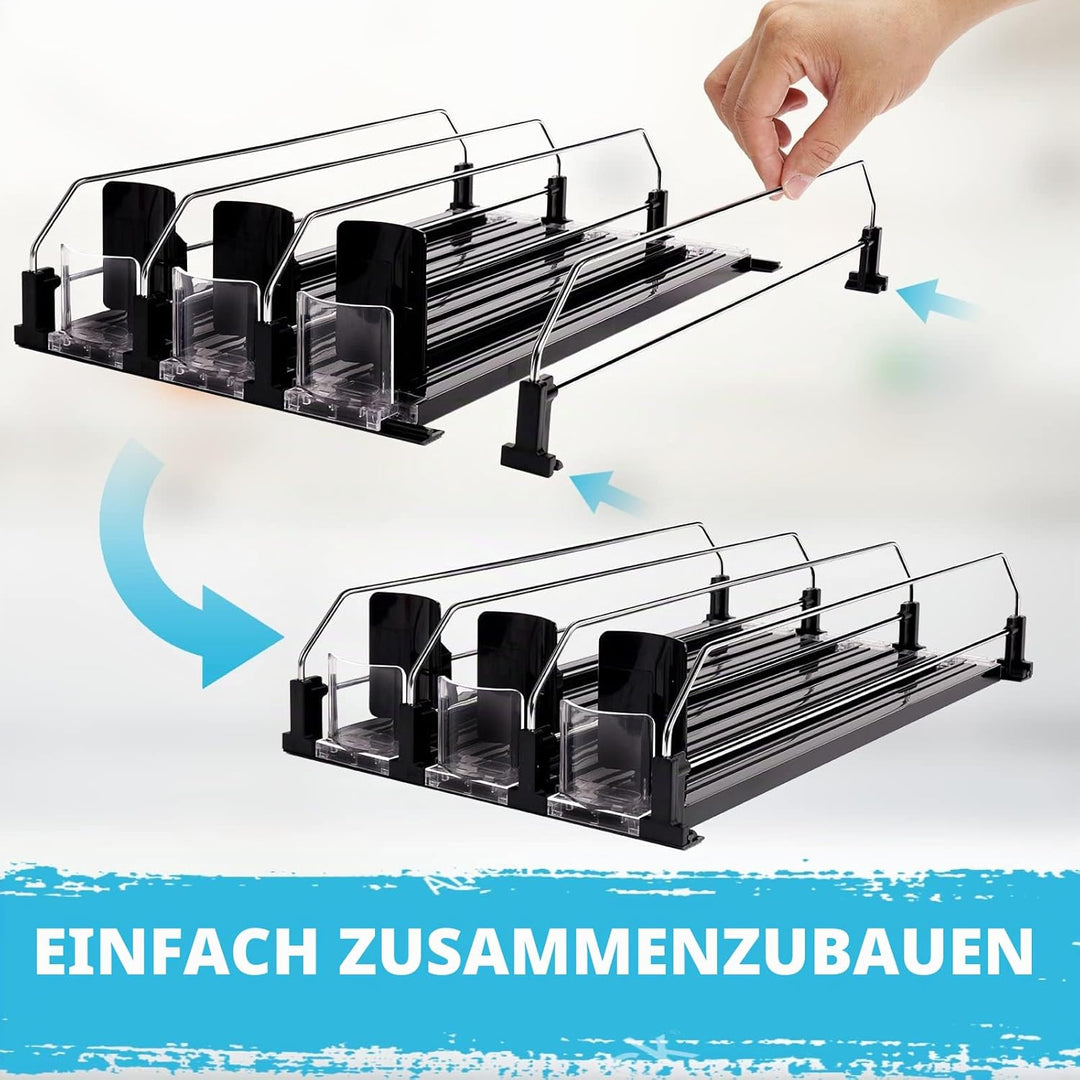 BingoHive Automatisch Kühlschrank Dosen Organizer Kühlschrank Organizer Dosen Dosenhalter Kühlschran