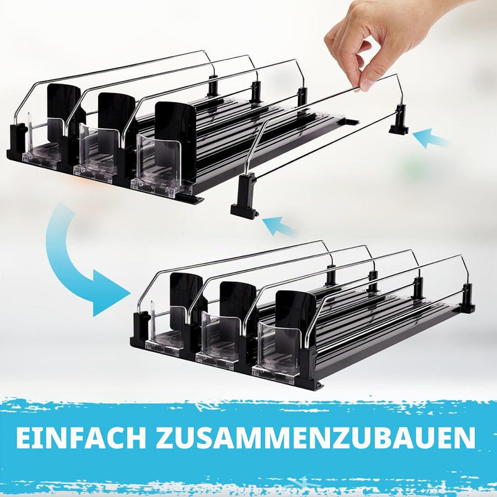 BingoHive Automatisch Kühlschrank Dosen Organizer Kühlschrank Organizer Dosen Dosenhalter Kühlschran