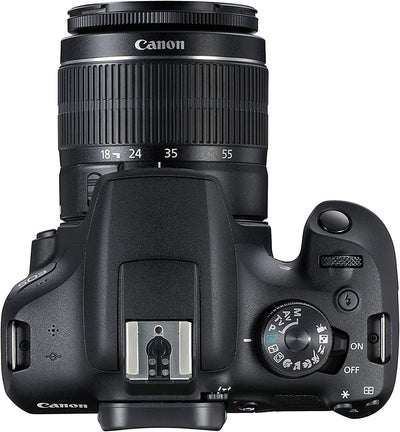 Canon EOS 2000D Spiegelreflexkamera Battery Kit (24,1 MP, DIGIC 4+, 7,5 cm (3,0 Zoll) LCD, Display,