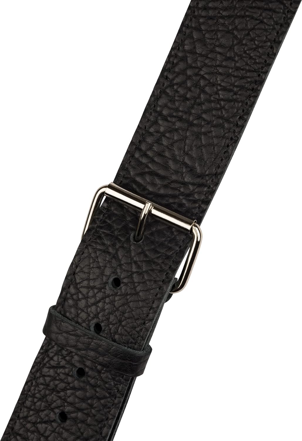 Jackson Shark Fin Leather Strap, Red and Black, 2"